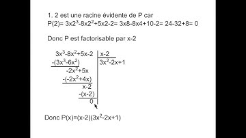 Polynômes et fractions rationnelles