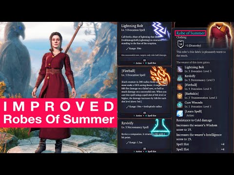 Improved Robes Of Summer - Baldur's Gate 3 Mod