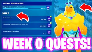 How To Complete Week 0 Quests in Fortnite - All Week 0 Challenges Fortnite Chapter 5 Season 2