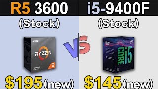 Ryzen 5 3600 Vs. i5-9400F | 1080p and 1440p | New Games Benchmarks