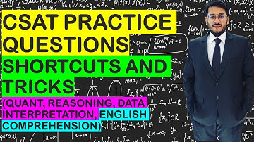 L2 CSAT Question Practice | Shortcuts and Tricks | Quant, Logical Reasoning, English Comprehension