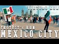 Redmill  virtual un  mexico city  protest   treadmill  run  virtualrun