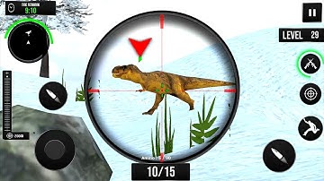 Real dino hunter 3d game ( Part #5 ) thrilling dinosaur games, dino hunts, animal hunting || loppa