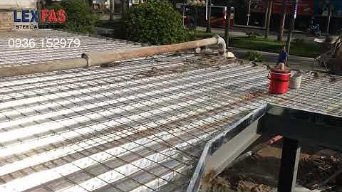 Đổ bê tông sàn deck vượt khẩu độ