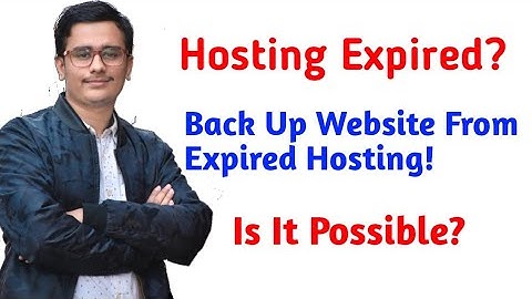 BackUp Website From Expired Hosting? - Hosting Expired? - How To BackUp Website?