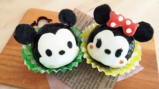Tsumutsumu Mickey and Minnie rice balls ツムツムミッキーとミニーおにぎり by