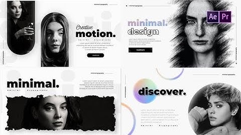 Minimal Typography Pack | After Effects Template