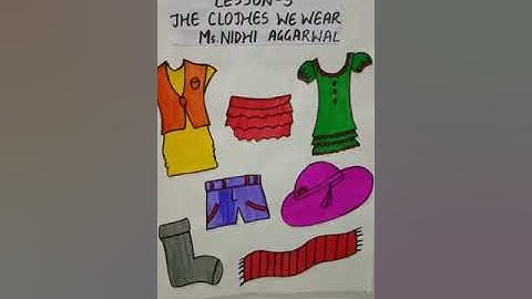 CLASS II EVS Chapter 3 The clothes we wear