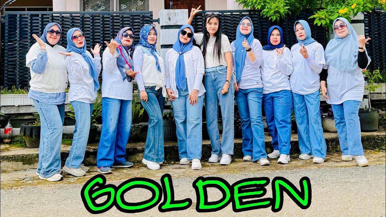 Senam kreasi “GOLDEN” Huntrix // viral // Muara Bungo 