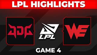 JDG vs WE Game 4 Highlights | LPL Regional Finals 2026 | JD Gaming vs Team WE