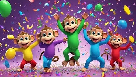 Five Little Monkeys Jump and Count | Counting Song for Kids | Fun Action Rhyme