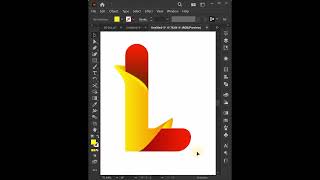 gradient letter l logo design in illustrator|adobe illustrator cc 2023 #shots #youtubeshorts #viral