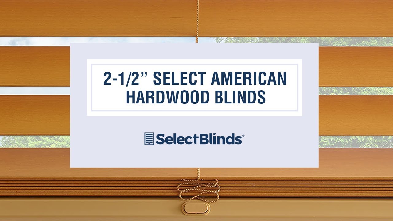 2-1/2" Select American Hardwood Wood Blinds from SelectBlinds.com