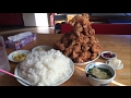 大食い→二代目蝦夷でトリプル唐揚げ定食(D)spを食べた。