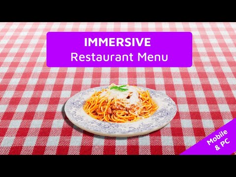 Immersive Restaurant Menu