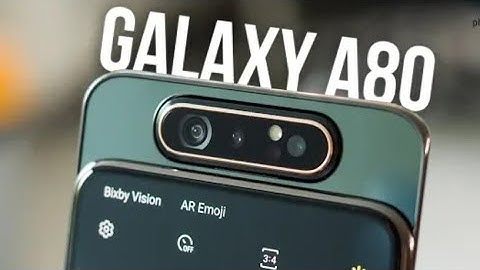 Samsung galaxy A80 hand on video