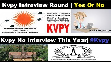 क्या KVPY 2022 में INTERVIEW होगा???🧐 | Kvpy urgent update 2022| all about kvpy interview 2021 exam
