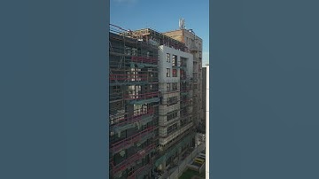 Scaffolding Work On a High Rise Building #scaffolding #civilengineering #construction #viralvideos