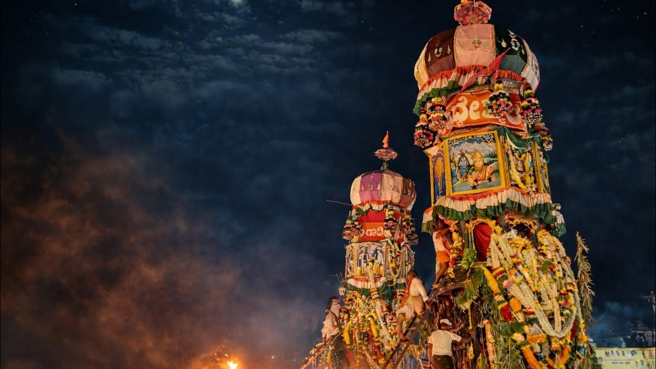 ಶ್ರೀ ಗುರು ಸಿದ್ದೇಶ್ವರ ಮತ್ತು ಶ್ರೀ ಗಾದಿಲಿಂಗಪ್ಪ ತಾತ ಜೋಡಿ ರಥೋತ್ಸವ 🚩💥 | #gulyam #karnataka #india 