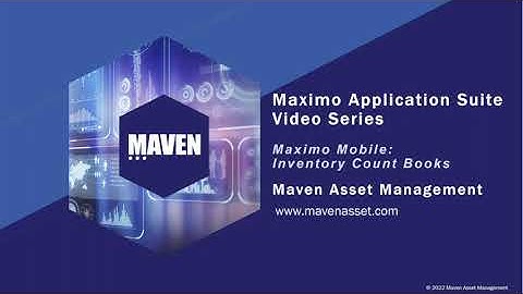 Maximo Mobile: Inventory Count Books