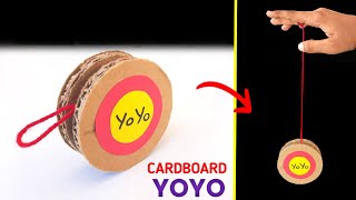 how to make yoyo , Easy cardboard yoyo making , how to make spinning toy , Amazing homemade toy