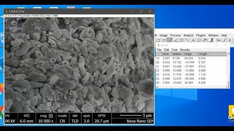 How to interpret SEM image using image J in urdu