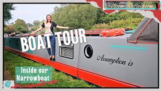 47. Boat TOUR Inside our Narrowboat