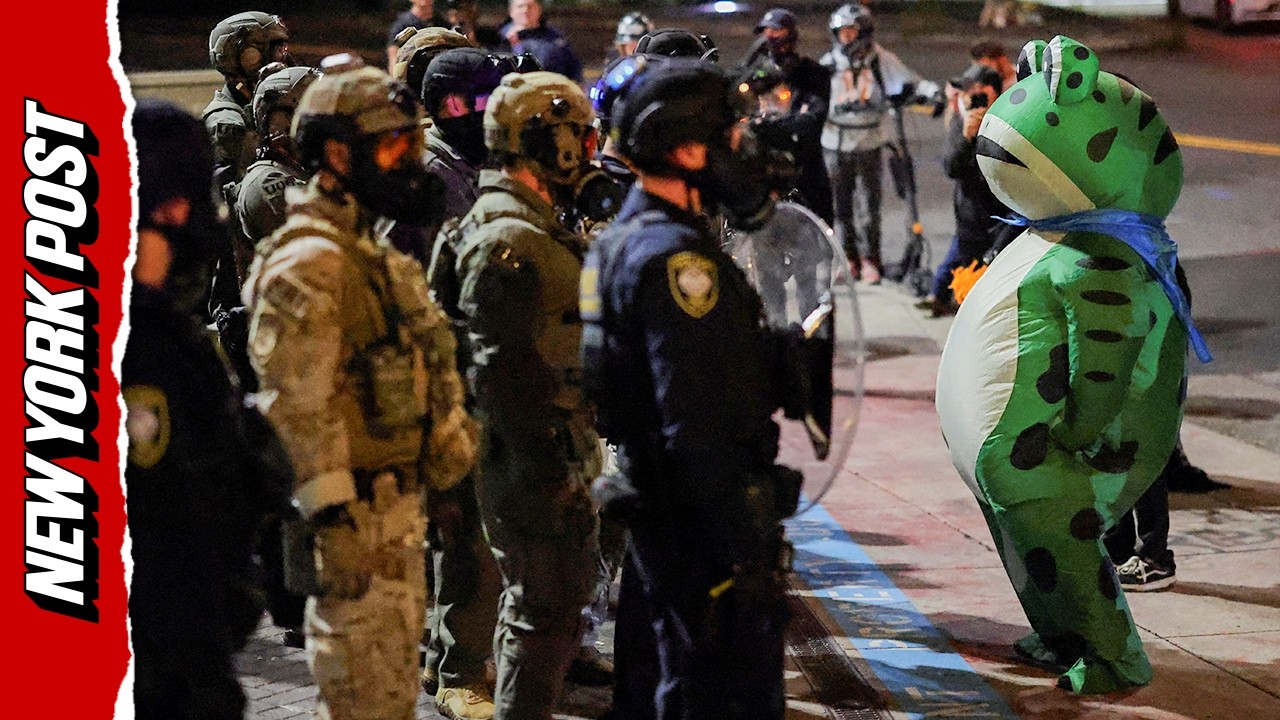 Кто такой вирусный Портлендский Лягушонок? Что нужно знать о костюмированном протестующем