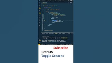 React Telugu: React JS Toggle Content (UseState), ReactJS Tutorial, Learn React JS, React JS Telugu