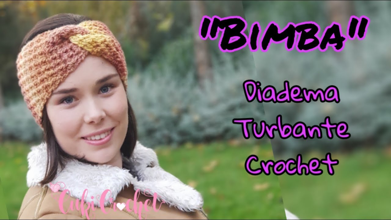 CROCHET HEADBAND. "BIMBA" Turban. BY STEP. FREE. - YouTube