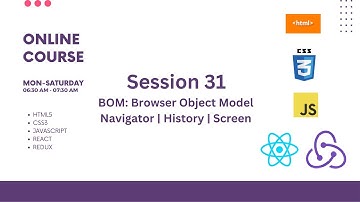 🔥🔥  BOM | Browser Object Model | History | Navigator | Screen | Session 30 #TeluguWebDevelopment 🔥🔥