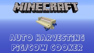 Minecraft Showcase: Auto Harvesting Pig/Cow Cooker V2