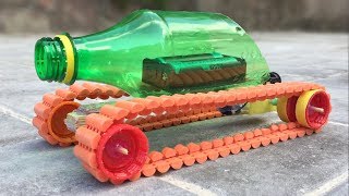 How to Make a Simple Electric Tank Out of Plastic Bottle at Home - Tutorial