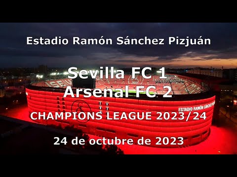 Sevilla FC 1 - Arsenal FC 2 | 24/10/2023 Gol Norte, Raulalo