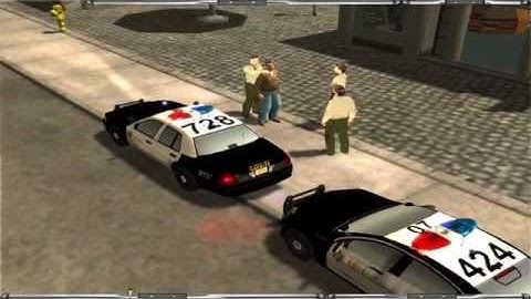 Em4 LA Mod New Vehicles - LASD Lights Ingame Test