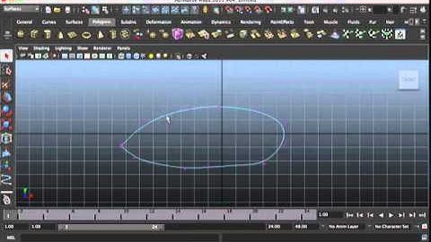 Maya Tutorial: 28-Manipilating NURBS Curves