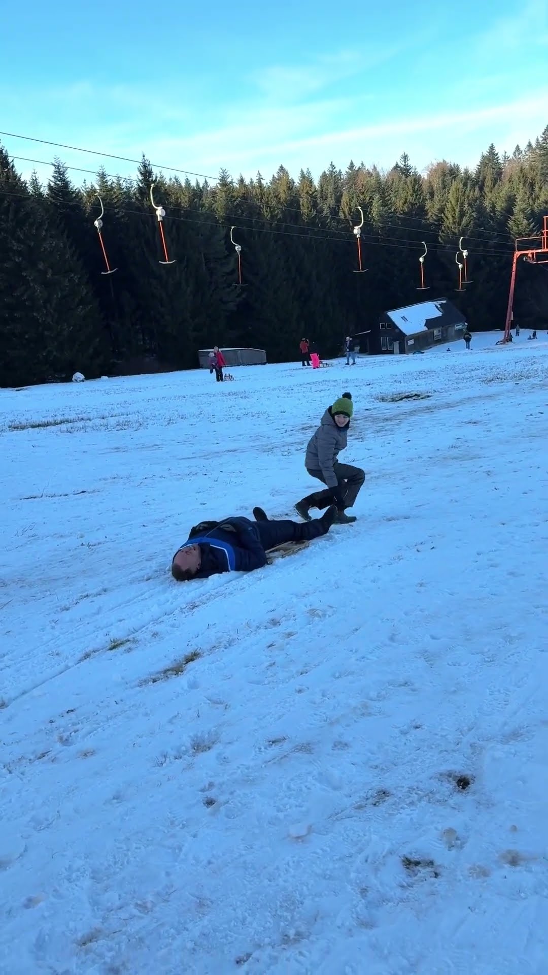 Sleigh Breaks Down While Sledding || ViralHog