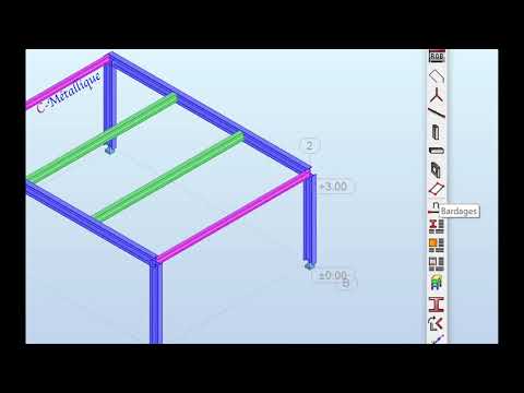 Mini projet 1 Plancher Métallique : dimensionnement d'acier  sur Robobat comparaison CM66 et EC3