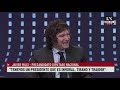 Javier Milei: "Tenemos un presidente que es inmoral, tirano y traidor"