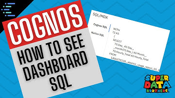 How to see SQL in Cognos Dashboards | Cognos Analytics Training