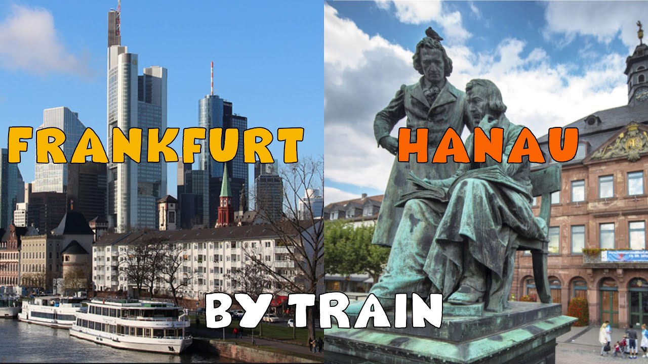 Travel by train in Germany 🇩🇪 from Frankfurt to Hanau 4k ASMR