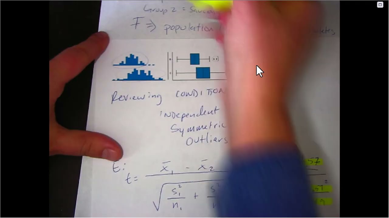 2 Independent T Test Example 1 YouTube 2 Independent T Test Example 1 YouTube