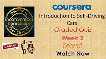 COURSERA |  INTRODUCTION TO SELF-DRIVING CARS | GRADED QUIZ | WEEK 2