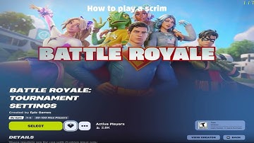 How To Play Scrims | Battle Royale Tournament (2025) #fortnite