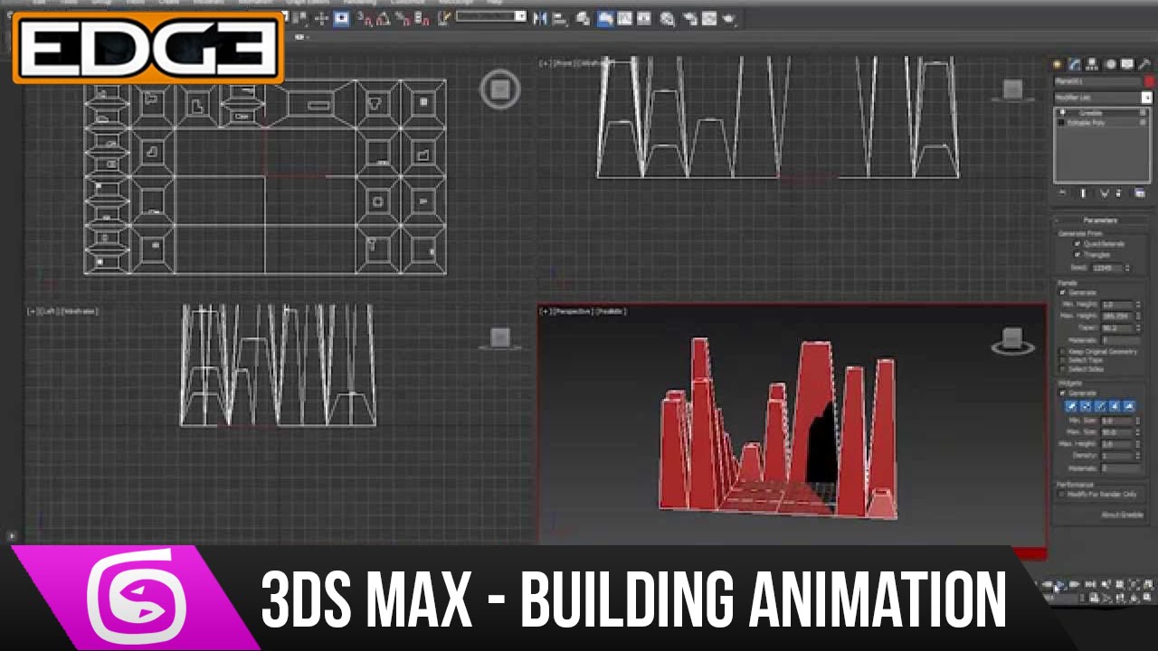 3Ds Max Tutorial - Rising Buildings Animation - YouTube