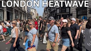 🇬🇧 LONDON HEATWAVE 2026 🔥 West End Completely Gridlocked (Bank Holiday Chaos)