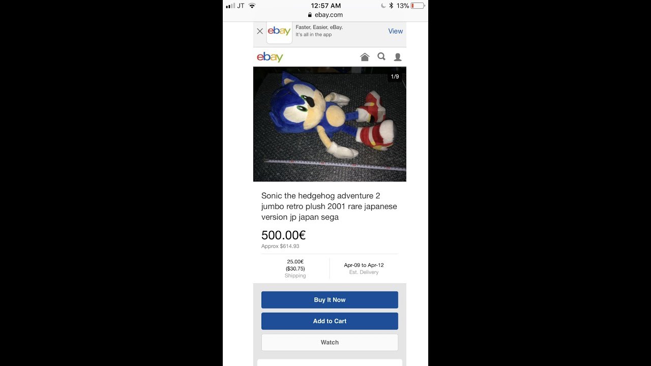 soap shoes sonic plush for sale