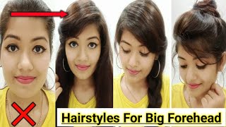 Easy Everyday Hairstyle For BigBroad Foreheads Easy hairstyles to hide big broad forehead  YouTube