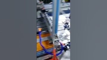 Automatic Magnet Pasting Inserting Sticking with Drill Machine for Rigid Box #rigidbox #topbottombox