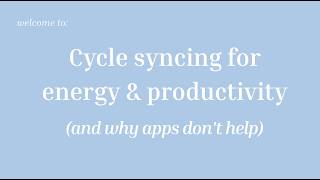 The Key to Cycle Syncing Correctly (your app is probably wrong) screenshot 2